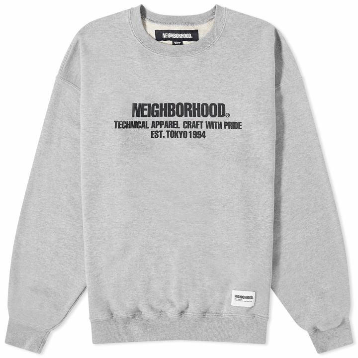 Photo: Neighborhood Men's Classic Crew Sweater in Grey