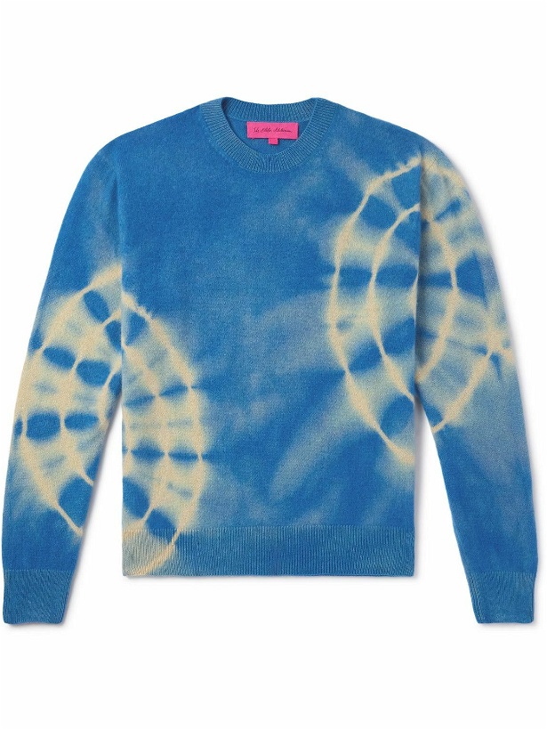 Photo: The Elder Statesman - Spiral City Tranquility Tie-Dyed Cashmere Sweater - Blue