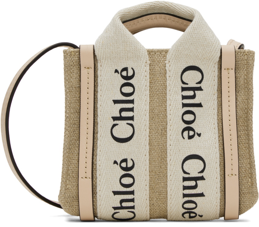 Chloé Beige & Pink Woody Nano Bag