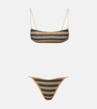 Oséree Lumière striped bikini