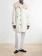 TOTEME - Hooded Shearling-Lined Cotton-Ripstop Parka - Neutrals