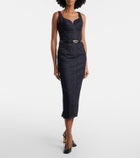 Givenchy Denim bustier dress