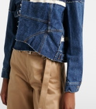Sacai Patchwork denim jacket