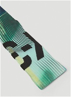 Y-3 - Graphic Print Socks in Green