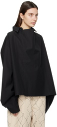 AIREI Black Paneled Shirt