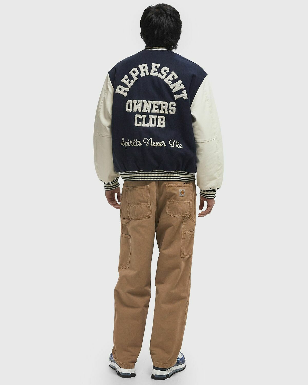 Represent REPRESENT OWNERS CLUB VARSITY JACKET Blue Mens Bomber Jacket