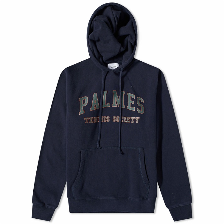 Photo: Palmes Men's Mats Collegate Hoody in Navy