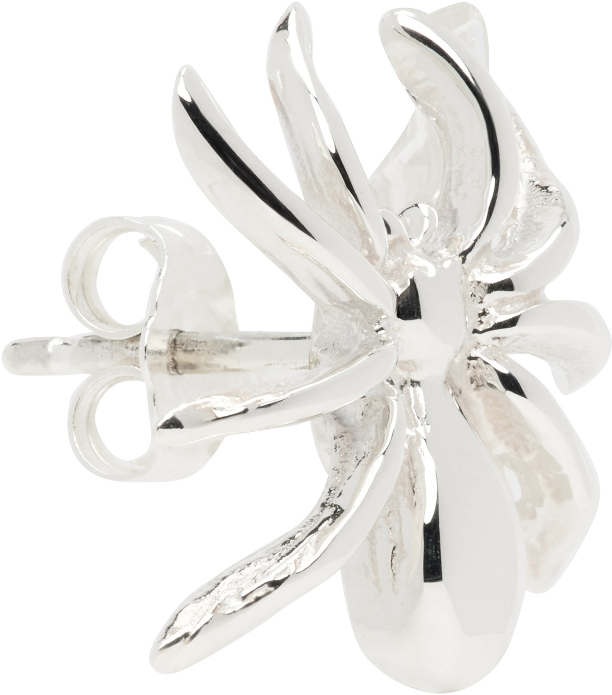 Martine Ali Silver Spyder Stud Single Earring