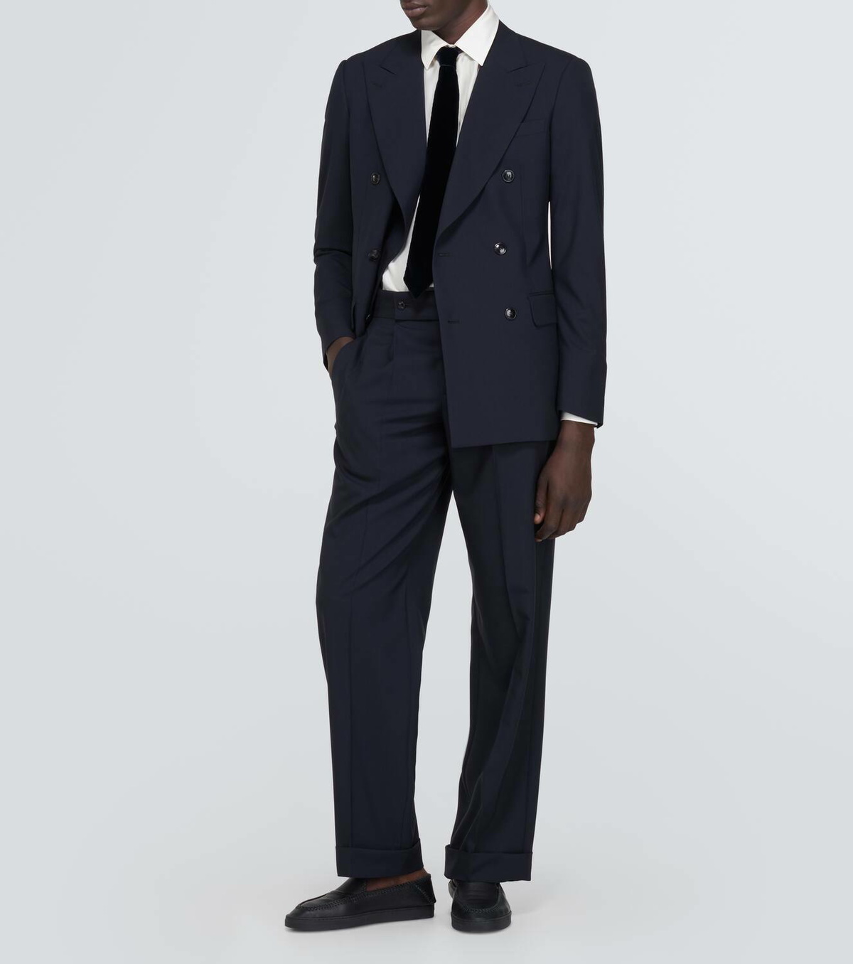 Giorgio Armani Double-breasted virgin wool suit Giorgio Armani