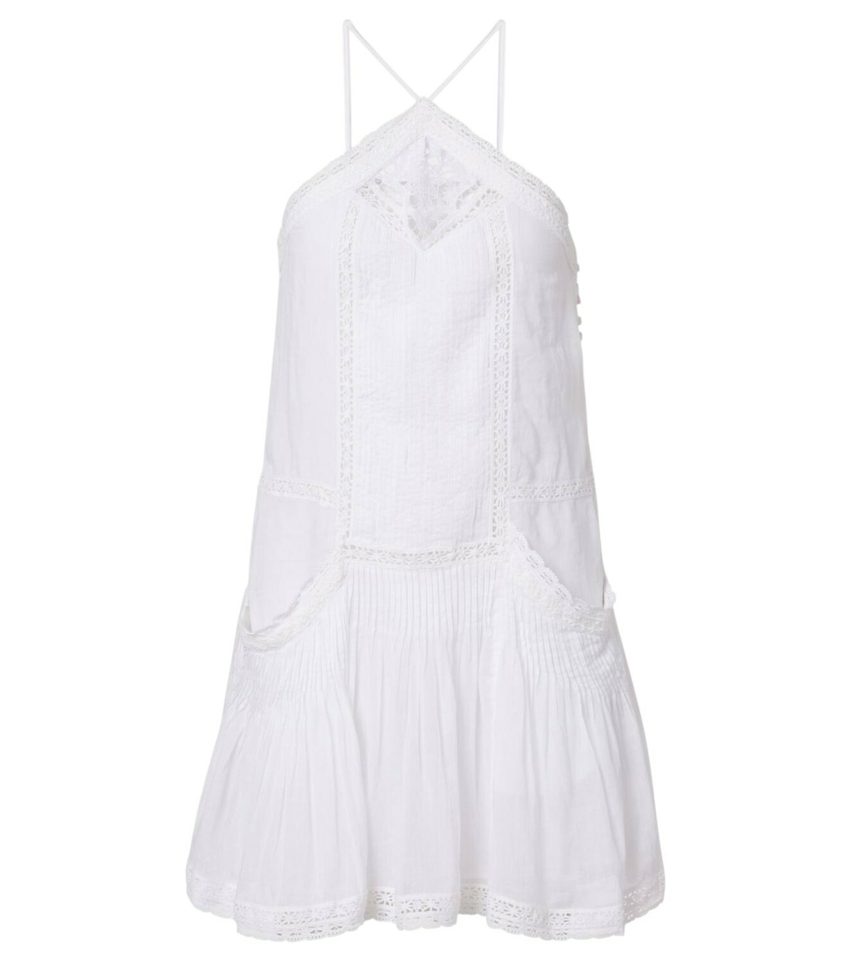 新品 MARANT ETOILE Lanikaye コットンボイル ドレス MARANT ÉTOILE Lanikaye tiered floral-print cotton-voile mini