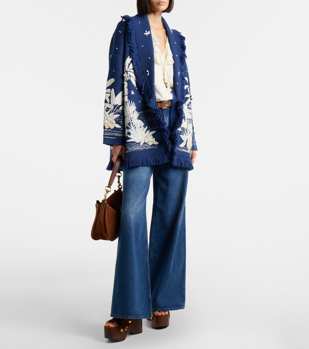 Alanui Postcard From Paradise wool cardigan