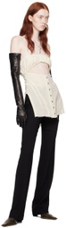 Elena Velez Off-White Cutout Camisole