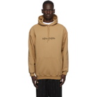 Balenciaga Tan Symbolic Logo Hoodie