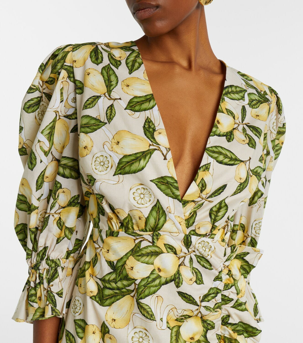 Adriana Degreas Printed cotton-blend minidress
