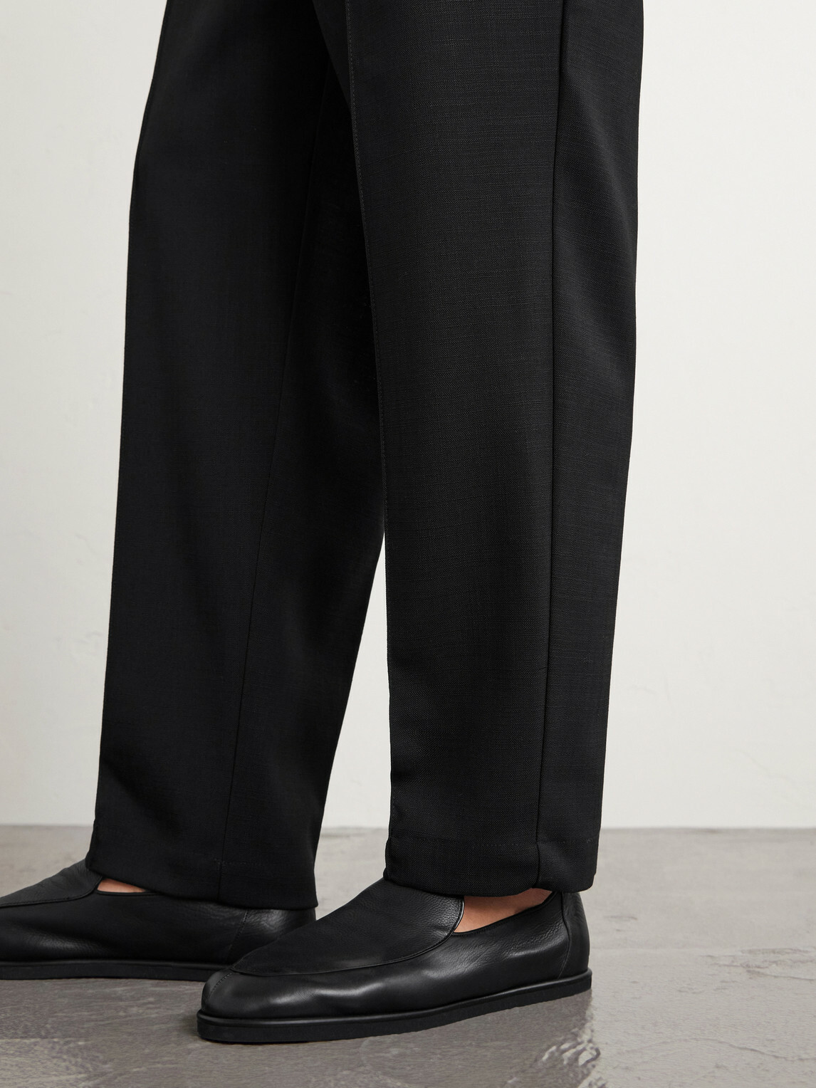 Barena - Ameo Straight-Leg Wool-Hopsack Suit Trousers - Black