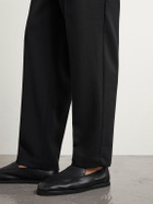 Barena - Ameo Straight-Leg Wool-Hopsack Suit Trousers - Black