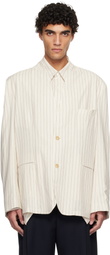 Hed Mayner Beige Linen Blazer