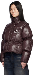 Moncler Genius Moncler x Palm Angels Burgundy Noella Down Jacket