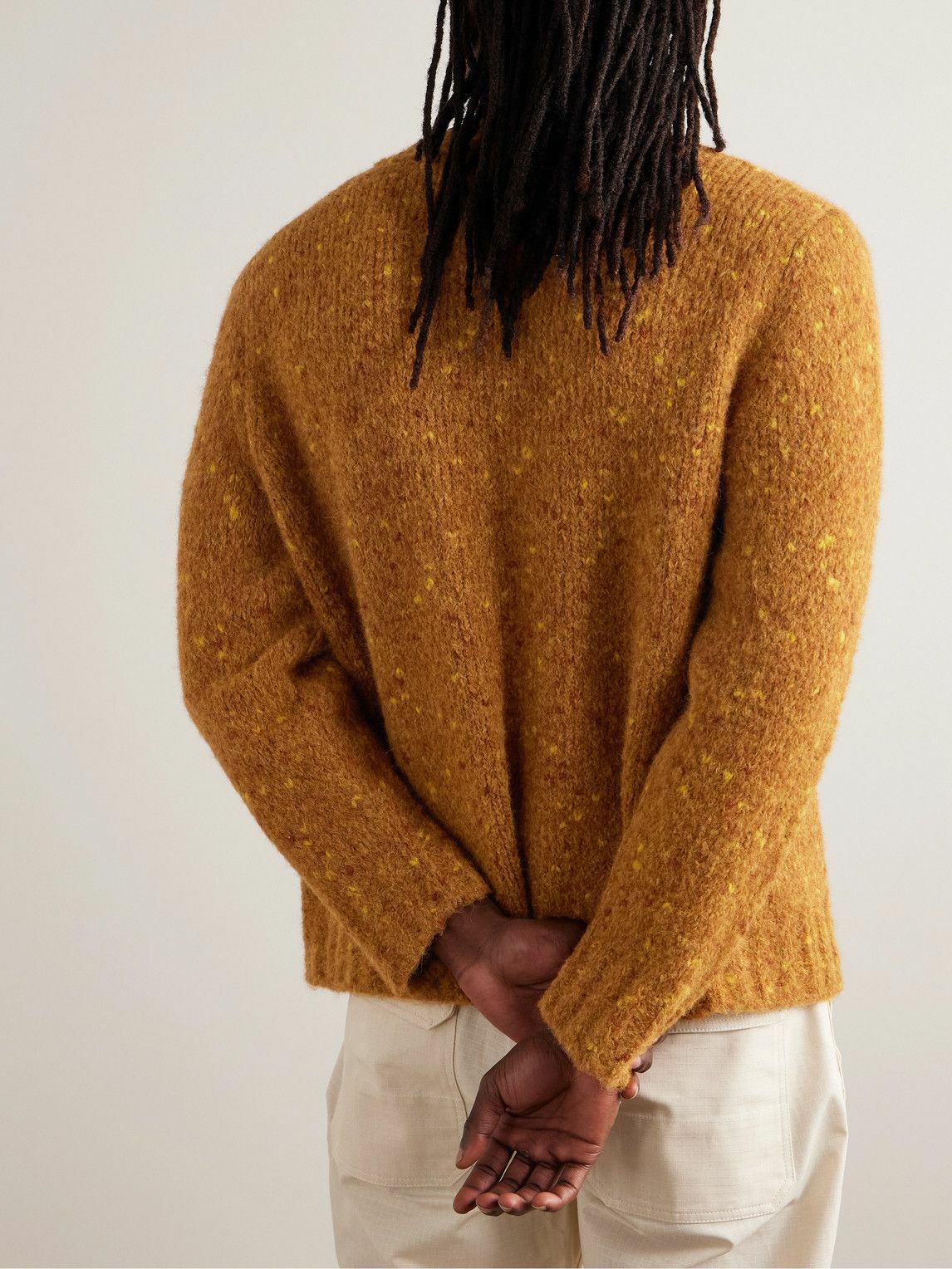 Corridor Mohair Camo Cardigan - Yellow