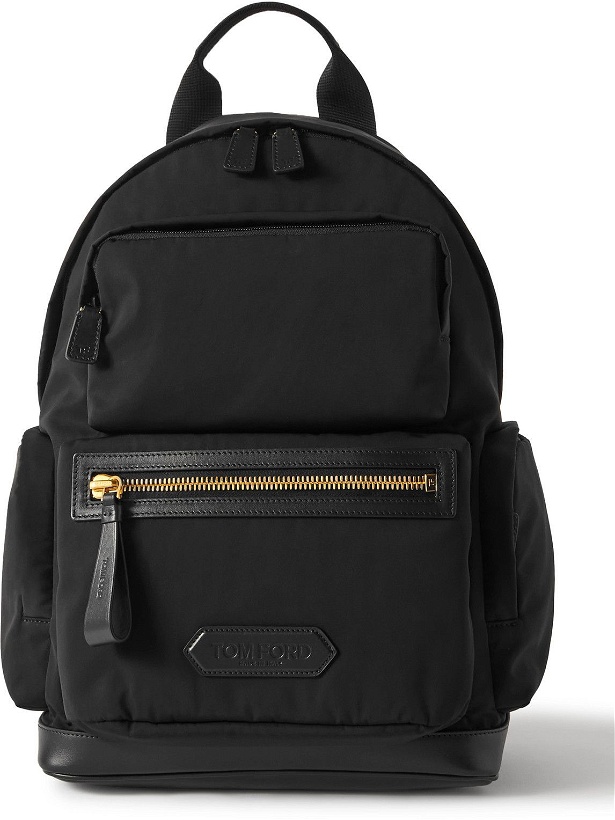 Photo: TOM FORD - Leather-Trimmed Recycled Nylon Backpack