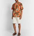 Go Barefoot - Bora Bora Printed Cotton Shirt - Orange