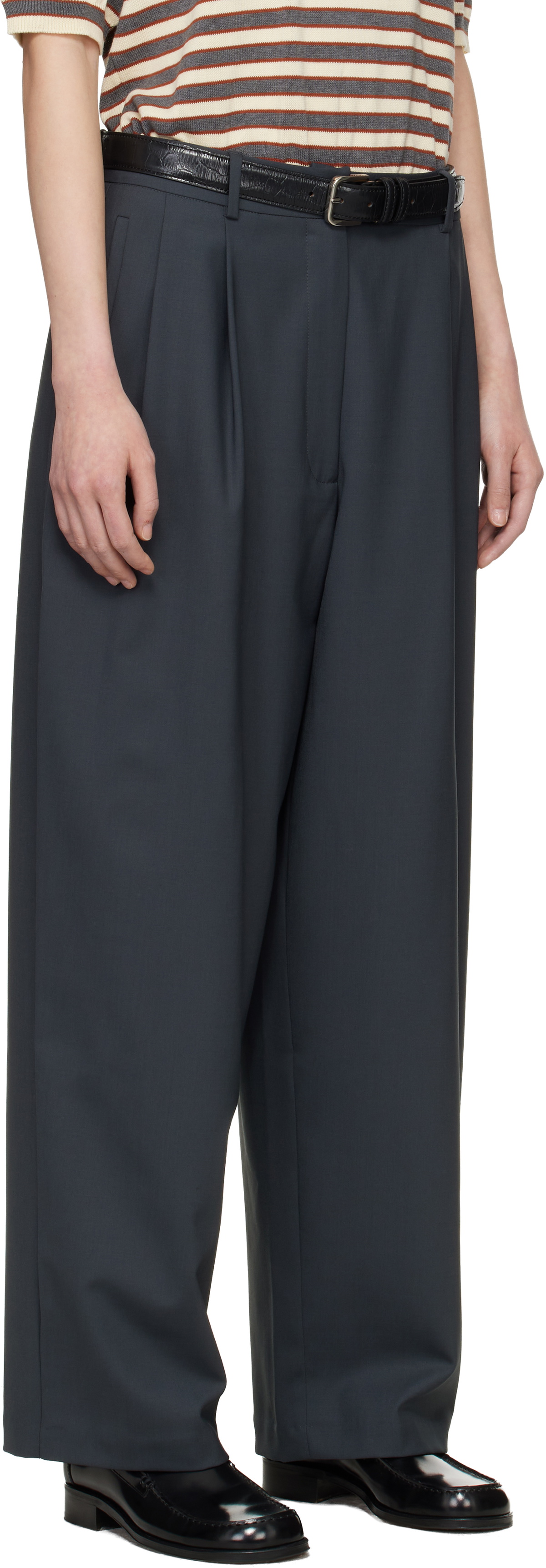 Cordera Gray Tailored Masculine Trousers