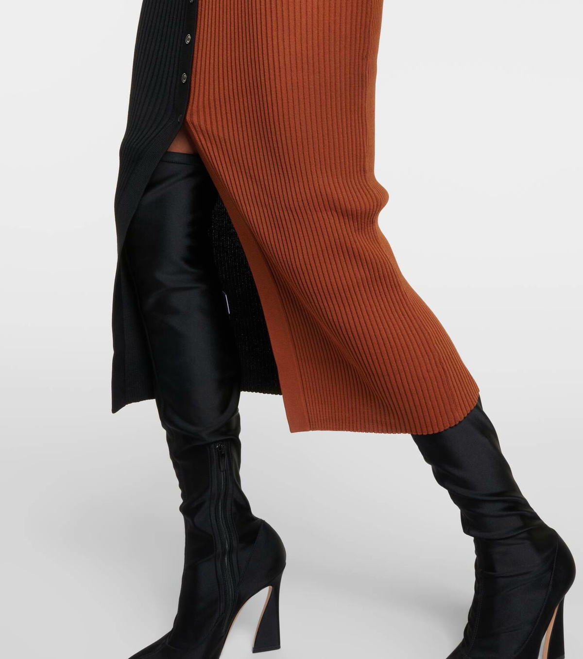 Staud Shoko colorblocked sweater dress Staud