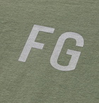 Fear of God - Logo-Print Cotton-Jersey T-Shirt - Green