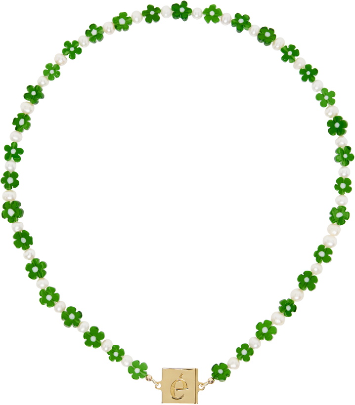 Photo: éliou Green & White Amal Necklace