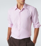 Charvet Striped linen shirt