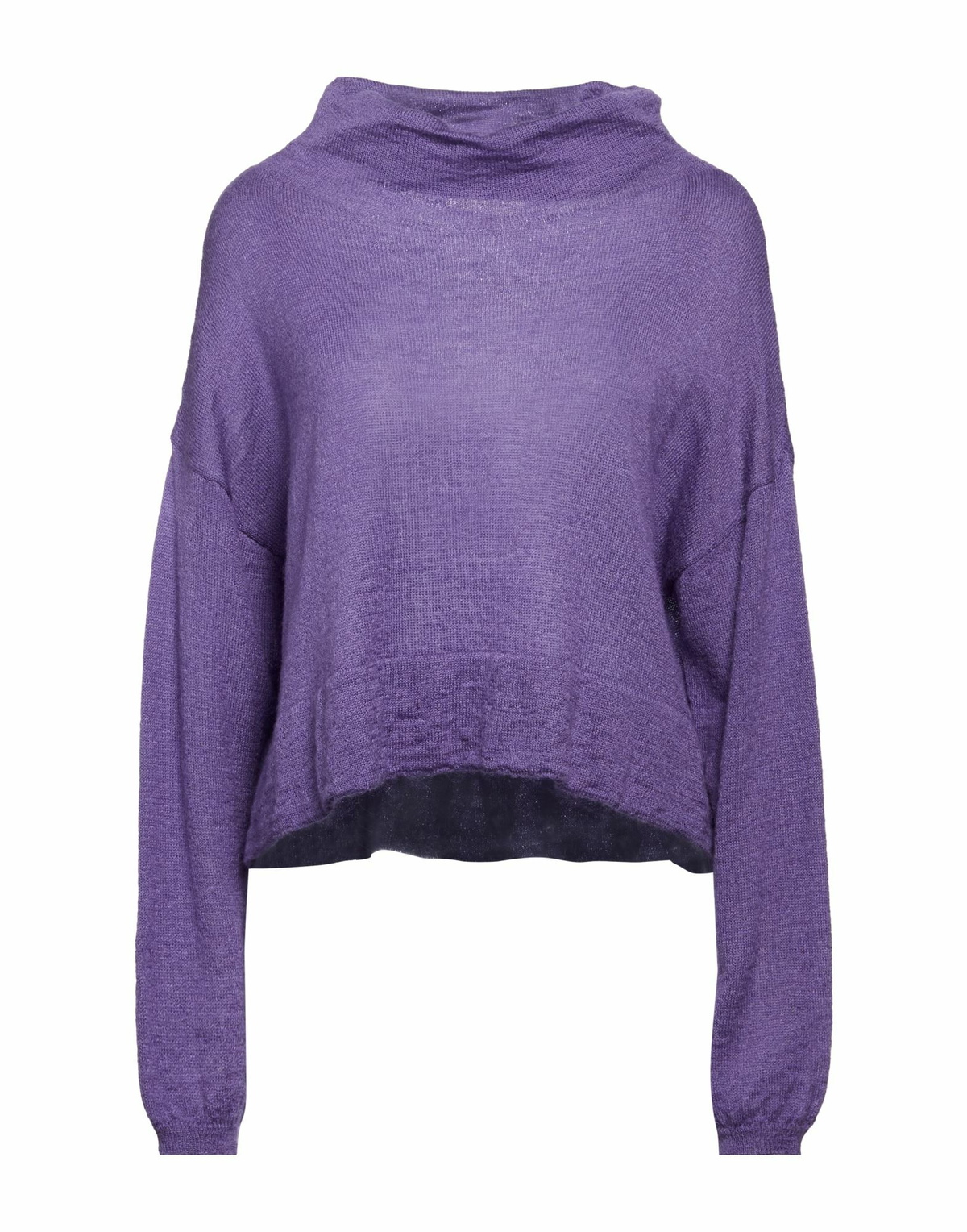 Manila Grace Womens Turtleneck in Purple