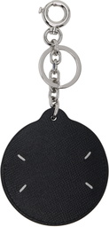 Maison Margiela Black Logo Mirror Keychain