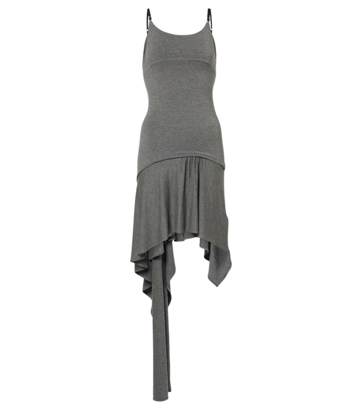 Photo: The Attico Asymmetric jersey minidress