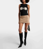 Magda Butrym Suede miniskirt