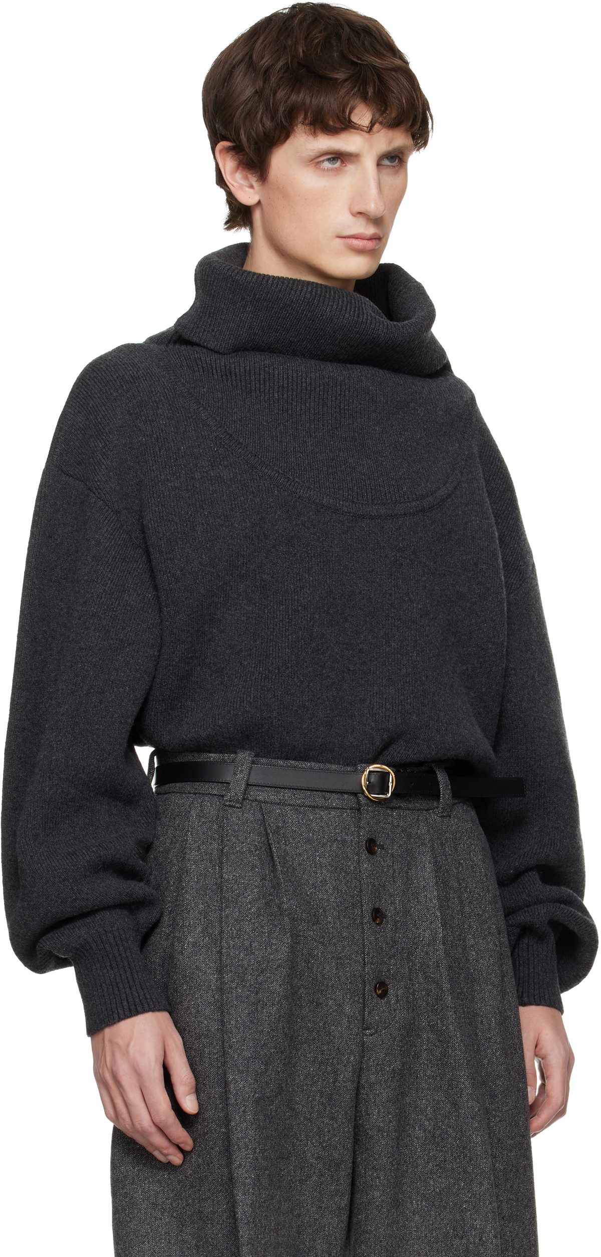 JACQUEMUS Gray 'The Pallone' Sweater