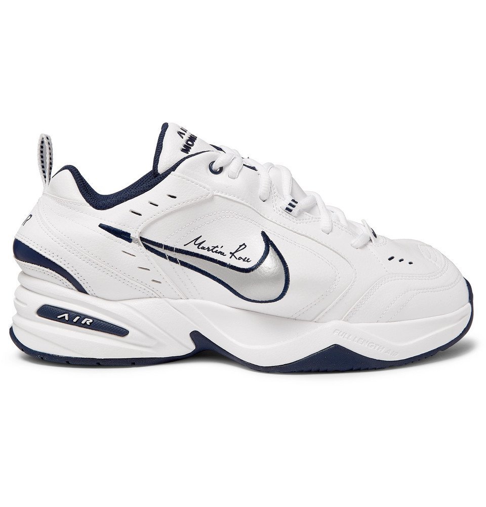 Nike - Martine Rose Air Monarch IV Faux Leather Sneakers - Men - White Nike