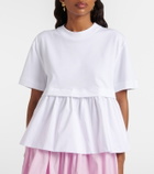 Patou Cotton jersey and faille T-shirt