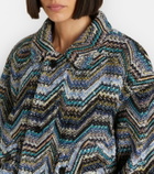 Missoni Zigzag oversized jacquard wool-blend jacket
