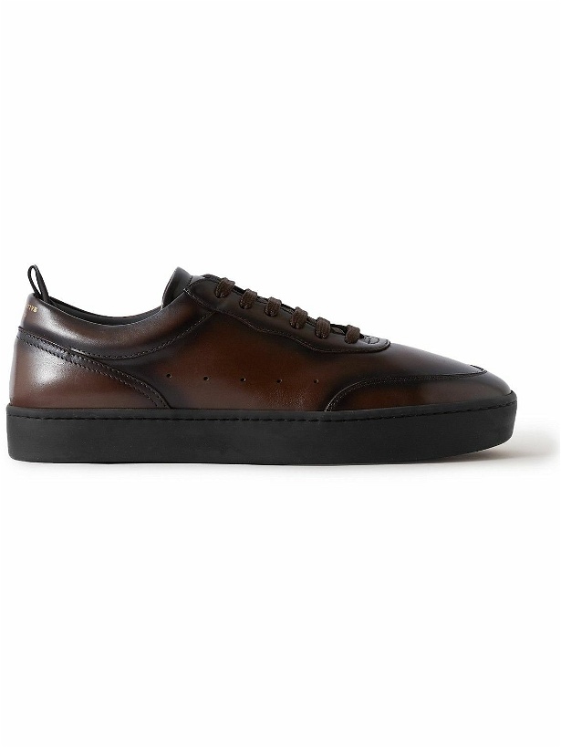 Photo: Officine Creative - Kyle Lux Leather Sneakers - Brown