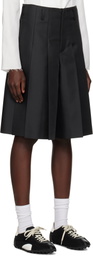 Comme des Garçons Homme Plus Black Gabardine Shorts