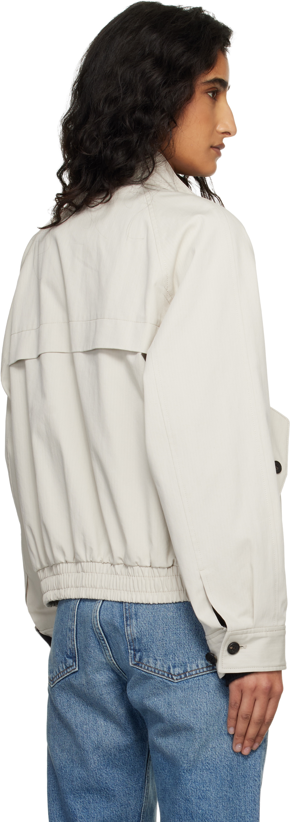 Dunst Beige Modern Harrington Jacket