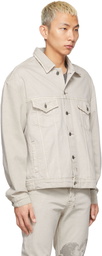 Ksubi Off-White Denim High Lovers Antike Jacket