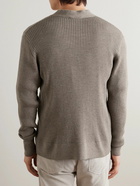 Officine Générale - Miles Ribbed Merino Wool Cardigan - Brown