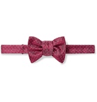 Charvet - Pre-Tied Silk-Jacquard Bow Tie - Burgundy