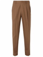 UMIT BENAN B - Jacques Marie Mage Straight-Leg Pleated Wool Suit Trousers - Brown