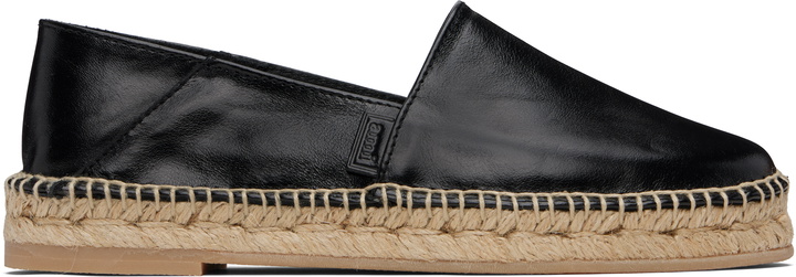 Photo: AMI Paris Black 'AMI Leather' Espadrilles