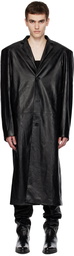 Situationist Black YASPIS Edition Faux-Leather Coat