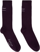 Yohji Yamamoto Purple Military Socks