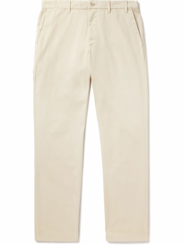 Photo: Norse Projects - Aros Slim-Fit Straight-Leg Cotton-Blend Twill Trousers - Neutrals