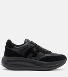Hogan Maxi I Active suede-trimmed sneakers
